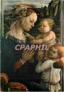 Postcard Modern Galleria Uffizi Firenze - Madonna col Bambino e angeli