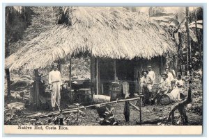 c1940's Barrels Residences Native Hut Republic of Costa Rica Vintage Postcard
