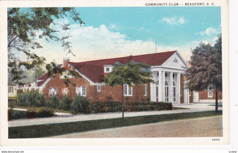 BEAUFORT , South Carolina , 1910s ; Community Club