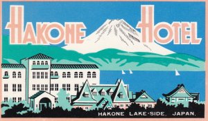Japan Hakone Hakone Hotel Vintage Luggage Label sk3099