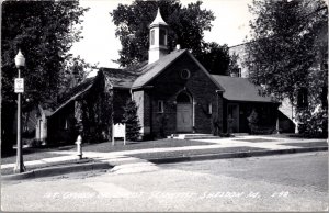 Real Photo Postcard First Church of Christ Scientist in Sheldon, Iowa