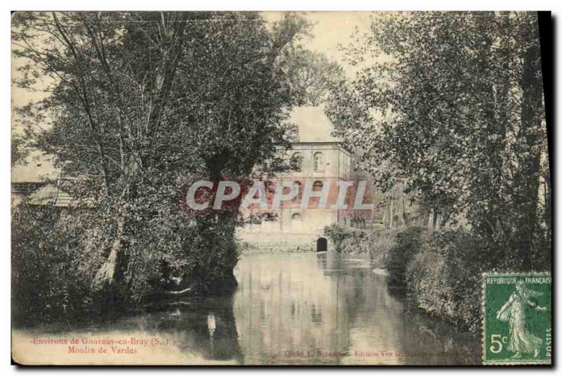 Old Postcard Environs de Gournay en Bray Mill Vardes