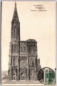 Munster - Catedrale Strasbourg France Catholic Church Postcard