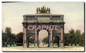 Postcard Old Paris's Arc de Triomphe du Carrousel