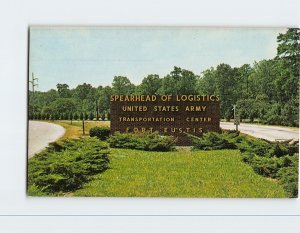 Postcard Entrance to Fort Eustis Newport News Virginia USA