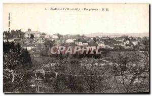 Old Postcard Blamont Vue Generale