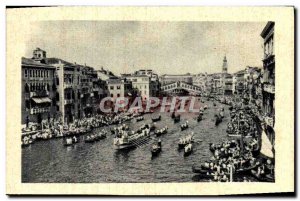 Postcard Modern Venice Regatta Sul Canal Grande