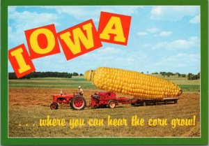 Postcard Exaggeration Iowa…where you can hear the corn grow