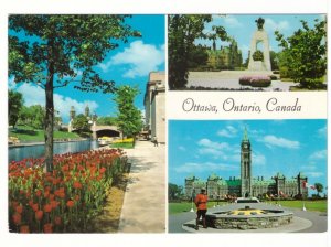 Ottawa, Ontario, Chrome Multiview Postcard, 3 Views