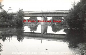 IA, Rock Rapids, Iowa, RPPC, Concrete Bridge, LL Cook Photo No 677