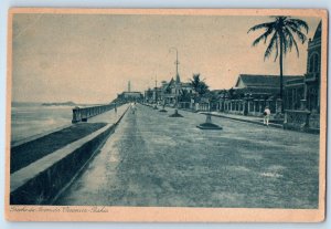 Salvador Bahia Brazil Postcard Section of Avenida Oceanica-Bahia c1930's