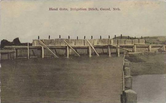 Nebraska Cozad Head Gate Irrigation Ditch