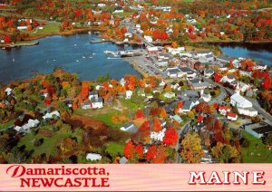 Maine Damariscotta Aerial View