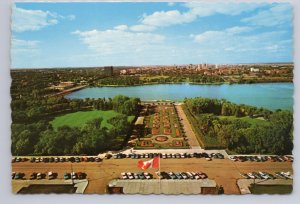 Aerial View From Legislative Building, Regina Saskatchewan, Chrome Postcard