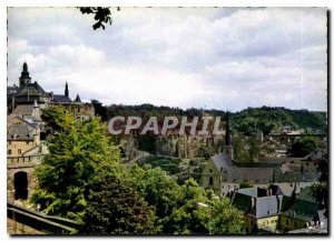 Postcard Modern Luxembourg Corniche Promenade and Bock Promontory