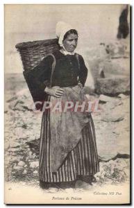 Postcard Old Fishing Carrier fish