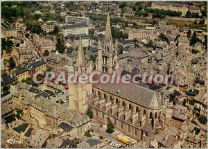 Modern Postcard Mende (Lozere) alt 731 m Aerial view Cathedrale