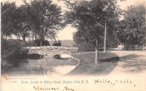 Rustic Bridge to Willow Island Niagara Falls, New York