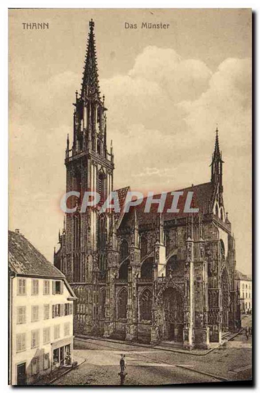 Old Postcard Thann Das Munster