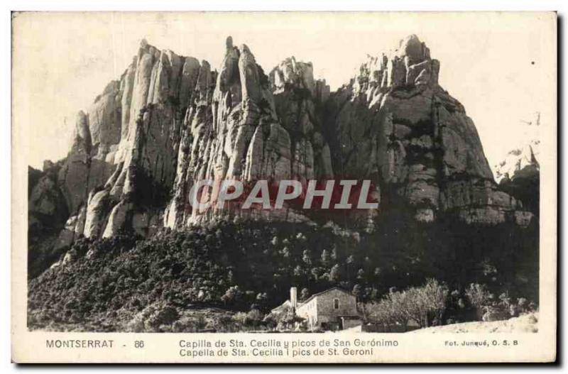  ANSICHTSKARTEN Montserrat Capilla von Co. Cecilia Picos von San Geronimo