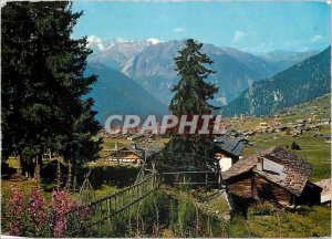 Postcard Modern Verbier Valais Switzerland