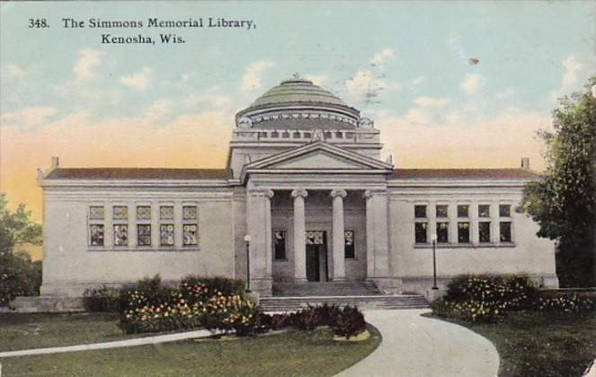 Wisconsin Kenosha The Simmons Memorial Library 1911
