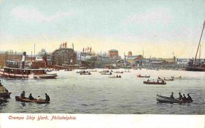 Cramps Ship Yard Shipbuilding Philadelphia Pennsylvania 1905c postcard