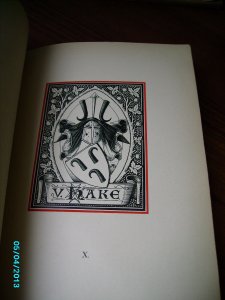 1898 FÜNFUNDZWANZIG NEUE HERALDISCHE BÜCHERZEICHEN, 25 EXLIBRIS BOOKPLATE