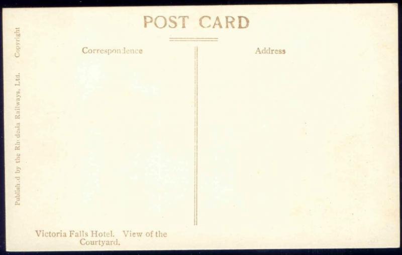 rhodesia, Victoria Falls Hotel (1930s) RPPC