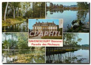 Postcard Modern Davenescourt Somme His castle its ponds