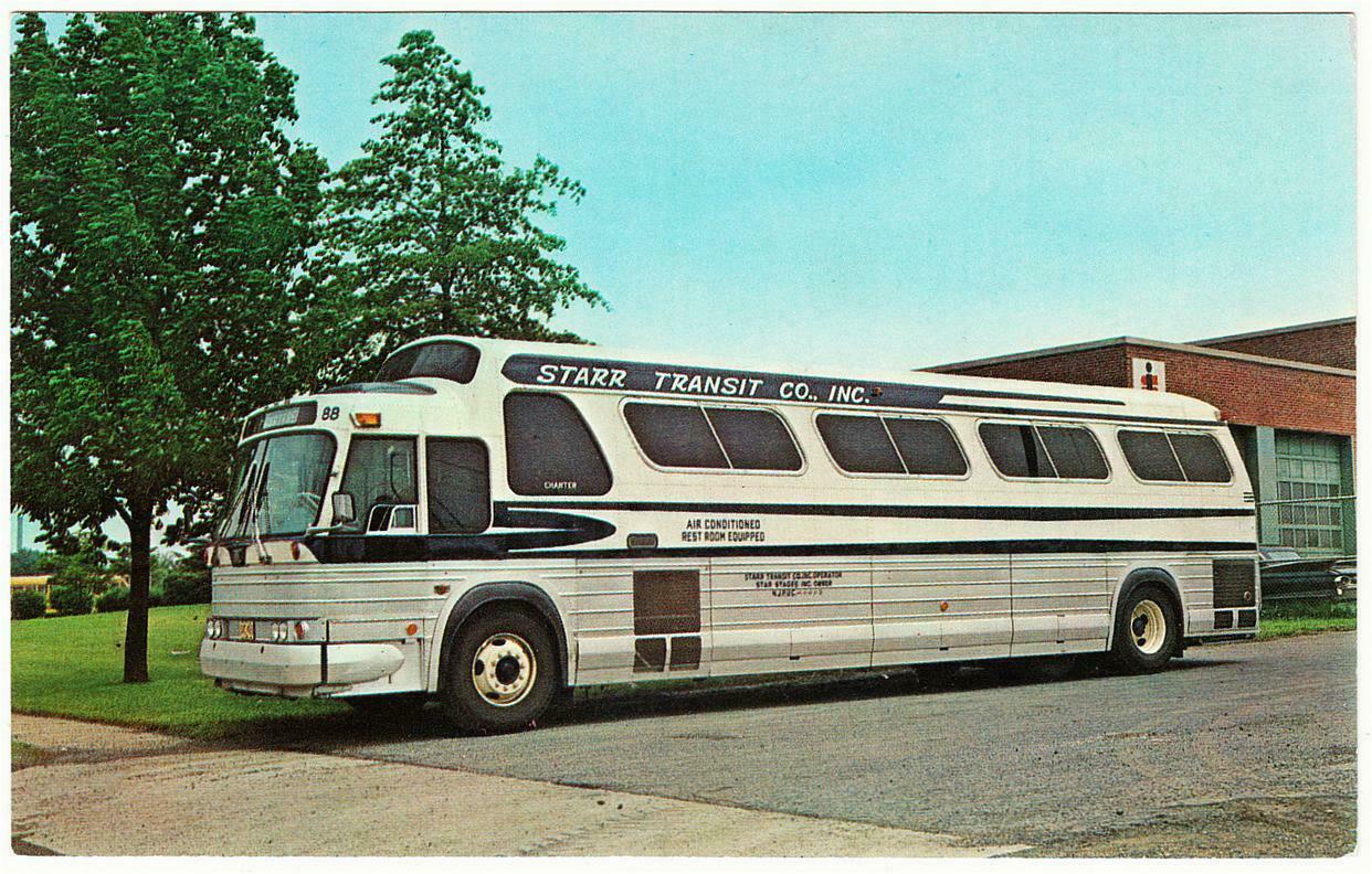 Advertising Postcard for Starr Transit Bus Trenton NJ ...