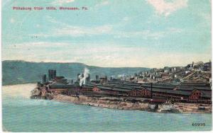 Pittsburgh PA Steels Mills Aerial 1910 