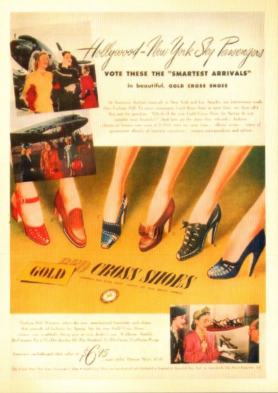 Advertising Gold Red Cross Shoes