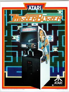 Mazer Blazer Video Arcade Game FLYER Original 1983 Vintage RARE Version Retro