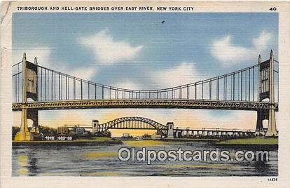 Triborough Bridge New York City, USA 1946 Missing Stamp 