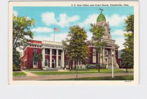 ANTIQUE POSTCARD OHIO PAINESVILLE US POST OFFICE AND COURT HOUSE EXTERIOR STREET