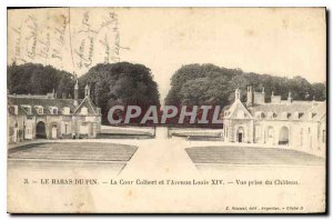 Postcard Old Haras du Pin The Colbert Court and Avenue Louis du Chateau View ...