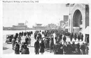 Washington's Birthday, Atlantic City, NJ 1942 The Shelburne Vintage Postcard