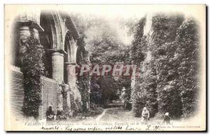 Postcard Ancient Ruins of Valmont Abbey Together On Park