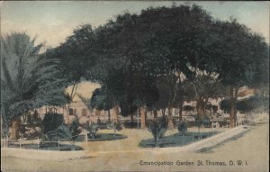 St Thomas Virgin Islands VI Emancipation Garden Vintage Postcard