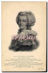 Old Postcard Marie Antoinette d & # 39Autriche