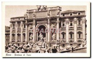Old Postcard Roma Fontana di Trevi