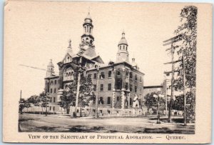 Postcard - View Of The Sanctuary Of Perpetual Adoration - Quebec City, Canada 