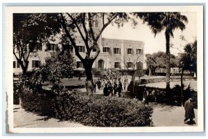 c1950's Assiut College American Mission Hogg Egypt RPPC Photo Unposted Postcard