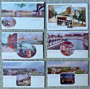 Six Postcards Scenes from Hotel Chamberlin and Fortress Monroe, Virginia