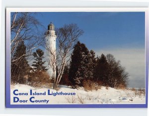 Postcard Cana Island Lighthouse, Baileys Harbor, Wisconsin