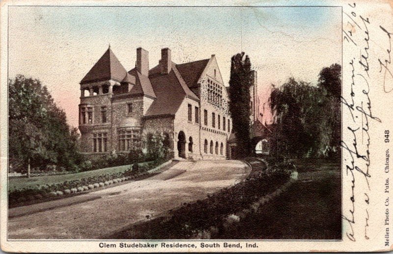 Indiana South Bend Clem Studebaker Residence 1906