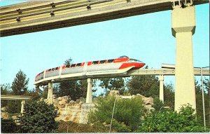 Disneyland Monorail Train Vintage Postcard Standard View Card 