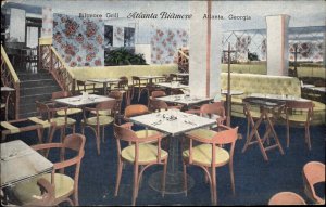 Atlanta Georgia GA Biltmore Grill Interior Vintage Postcard