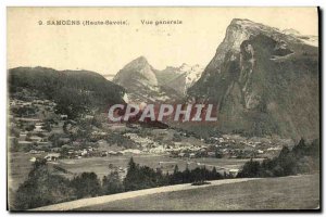 Old Postcard General view Samoens